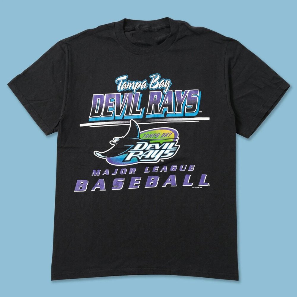 Vintage 1998 Tampa Bay Rays Graphic Shirt Collection Tee